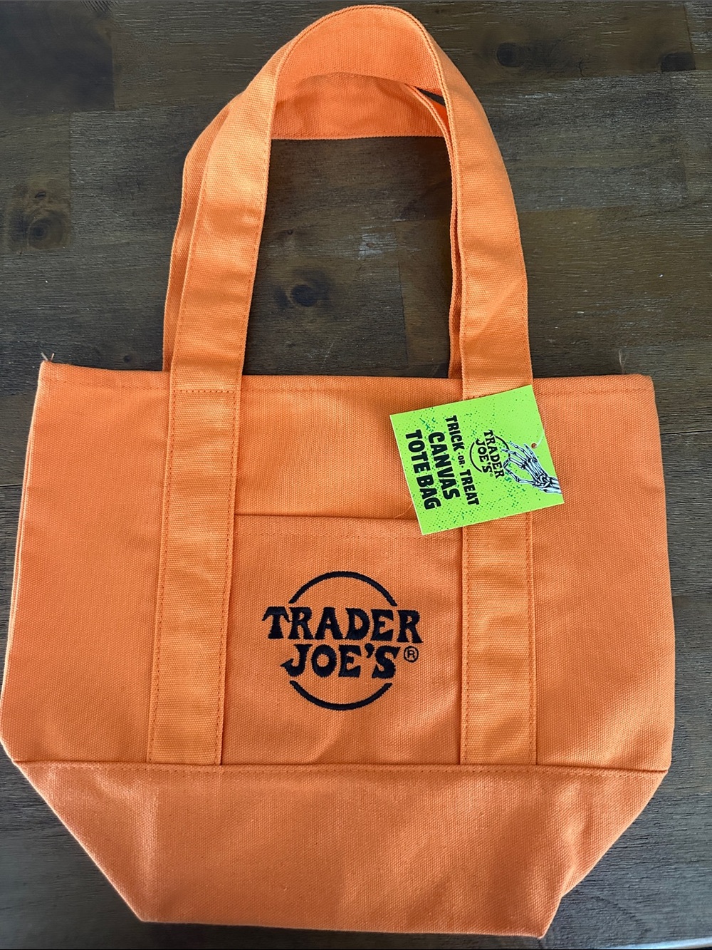 Orange Canvas Tote Bag